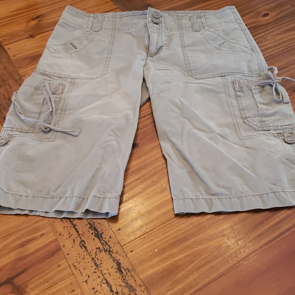 Abercrombie long shorts green size large